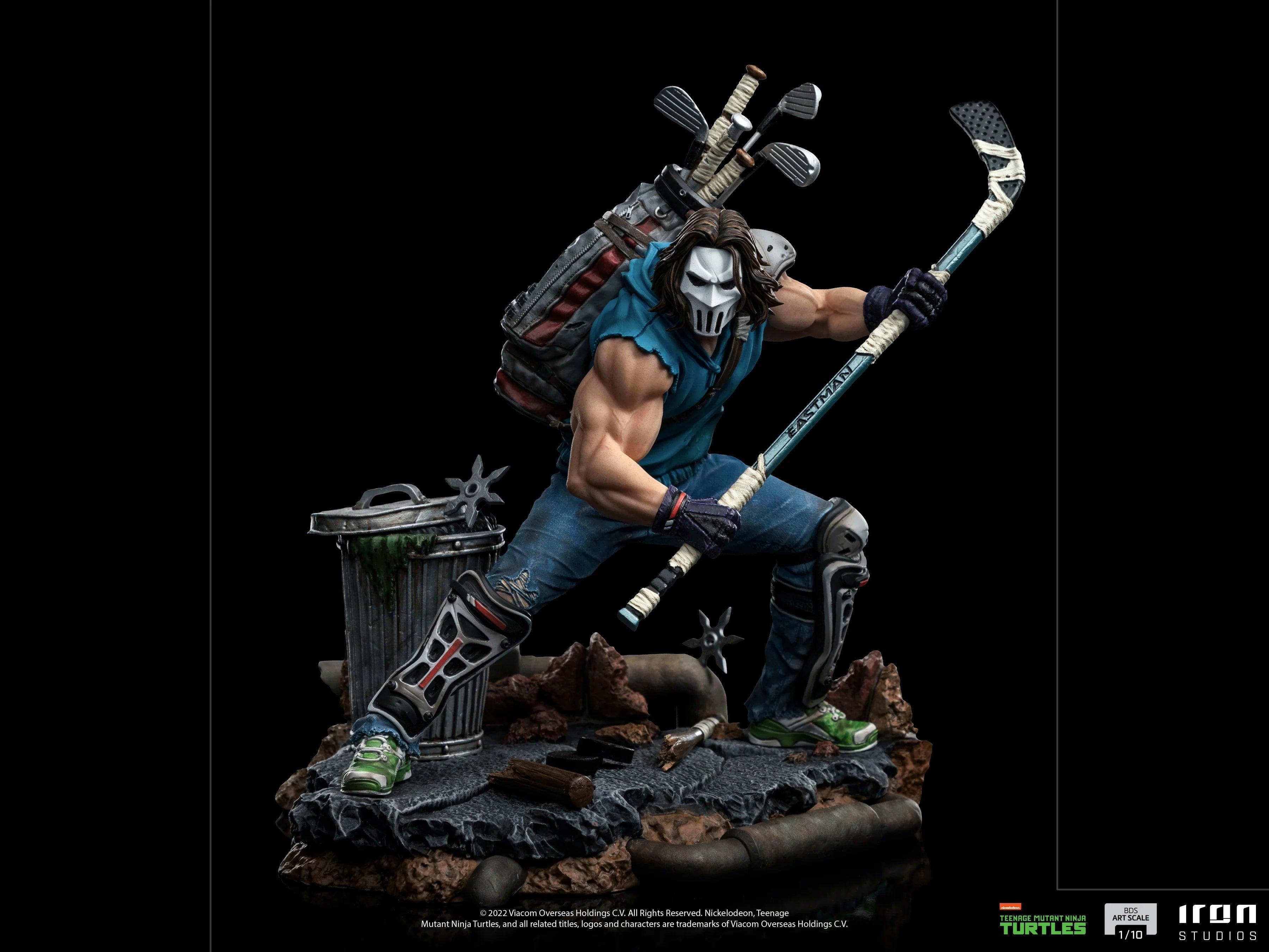 Iron Studios Teenage Mutant Ninja Turtles Casey Jones BDS Art Scale 1/10 Statue - Collectible Action Figure for TMNT Fans, Home Decor & Gift for Comic Book Lovers
