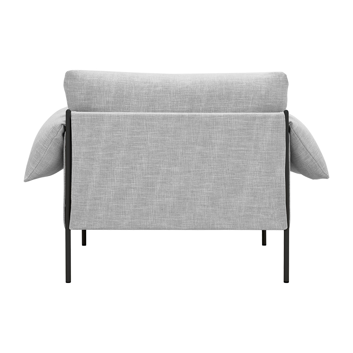 Byron Alva Armchair - Modern Accent Chair for Living Room, Bedroom & Office - Comfortable Upholstered Lounge Chair with Wooden Legs
