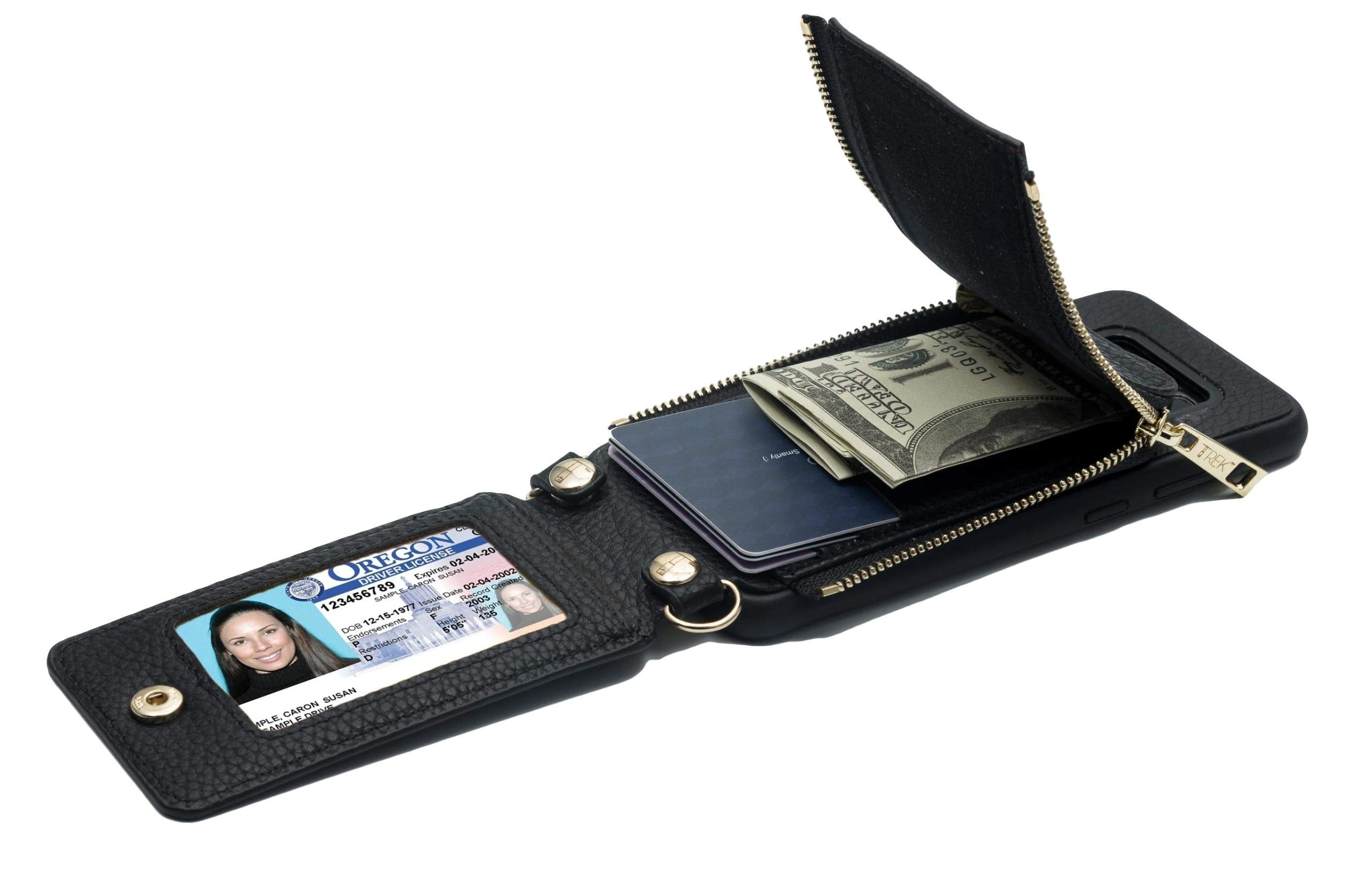 Galaxy S9+ All-in-One Crossbody Phone Case with Wallet - Black | Perfect for Travel, Shopping & Everyday Use