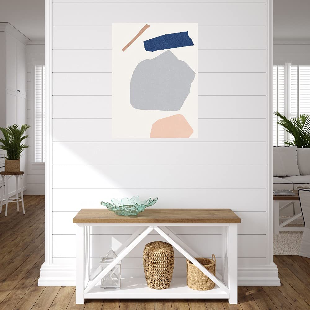 Muonio Canvas Wall Art by Maja Gunnarsdottir - Handmade Fine Art Painting for Home & Office Decor - 32x43 Inch Framed Ready to Hang - Perfect for Living Room, Bedroom, Bathroom, Kitchen, Dining Area & Bar Decor