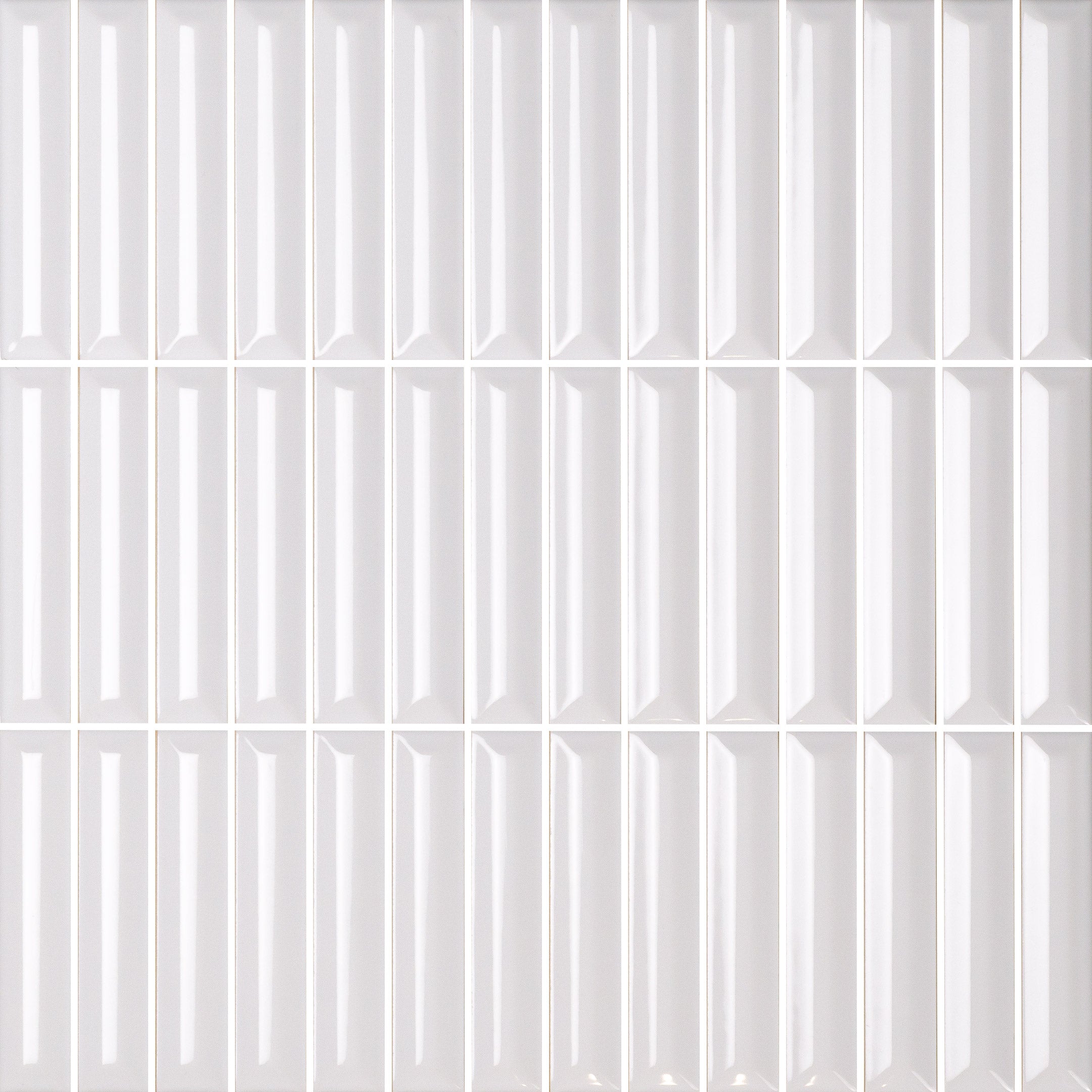 Premium Hashi Curve Kit Kat Fluted Wall Tile - Elegant Textured Ceramic Tiles for Modern Kitchen Backsplash & Bathroom Decor