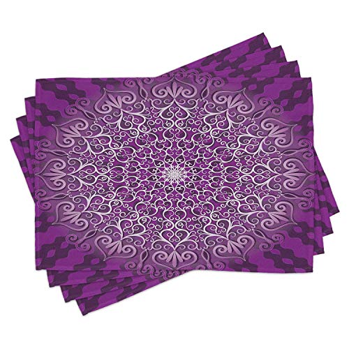 Purple and White