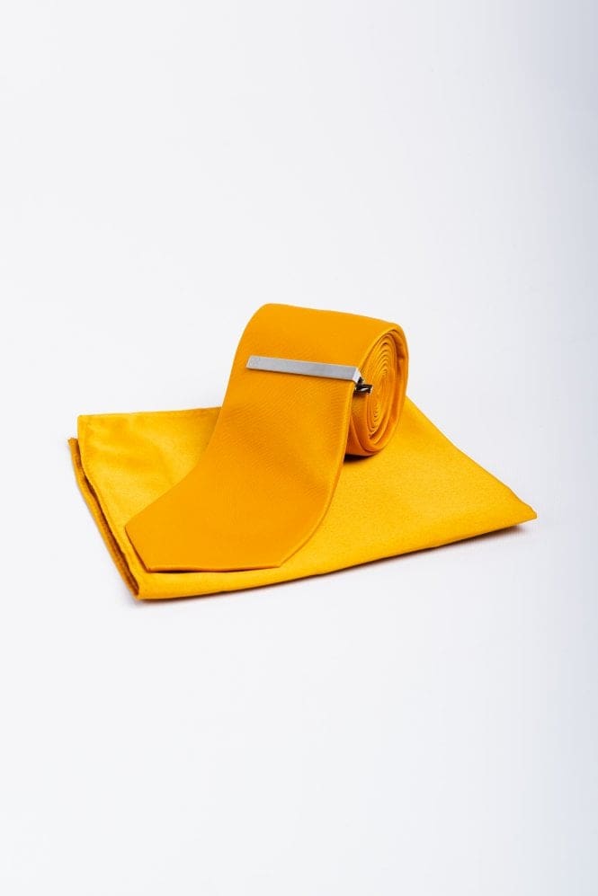 Premium Cavani Satin Necktie & Pocket Square Set - Elegant Formal Wear Accessories for Weddings, Business Meetings & Special Occasions