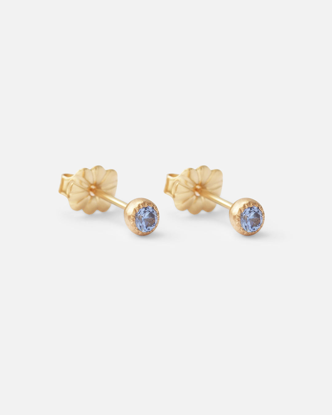 Melee Ball Light Blue Sapphire Stud Earrings - Elegant & Dainty Jewelry for Women | Perfect for Parties, Weddings & Everyday Wear