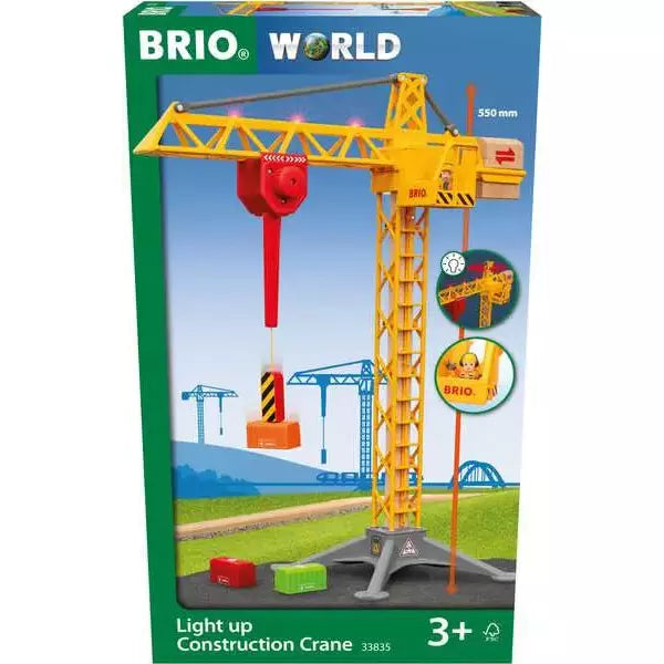 Best Remote Control Construction Crane Toy with LED Lights for Kids – Perfect for Indoor Play, Construction Site Role Play & STEM Learning