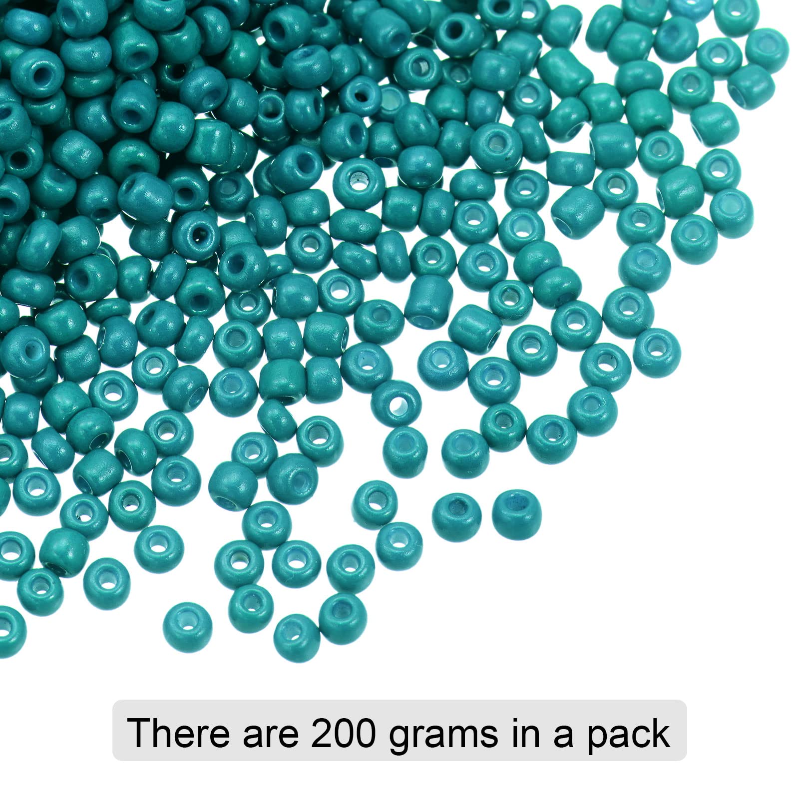 HARFINGTON 6000Pcs 3mm Small Glass Beads - 8/0 Round Loose Seed Beads for Jewelry Making, DIY Bracelets, Earrings, Rings - Blue Green - Perfect for Crafting, Scrapbooking & Home Decor Projects