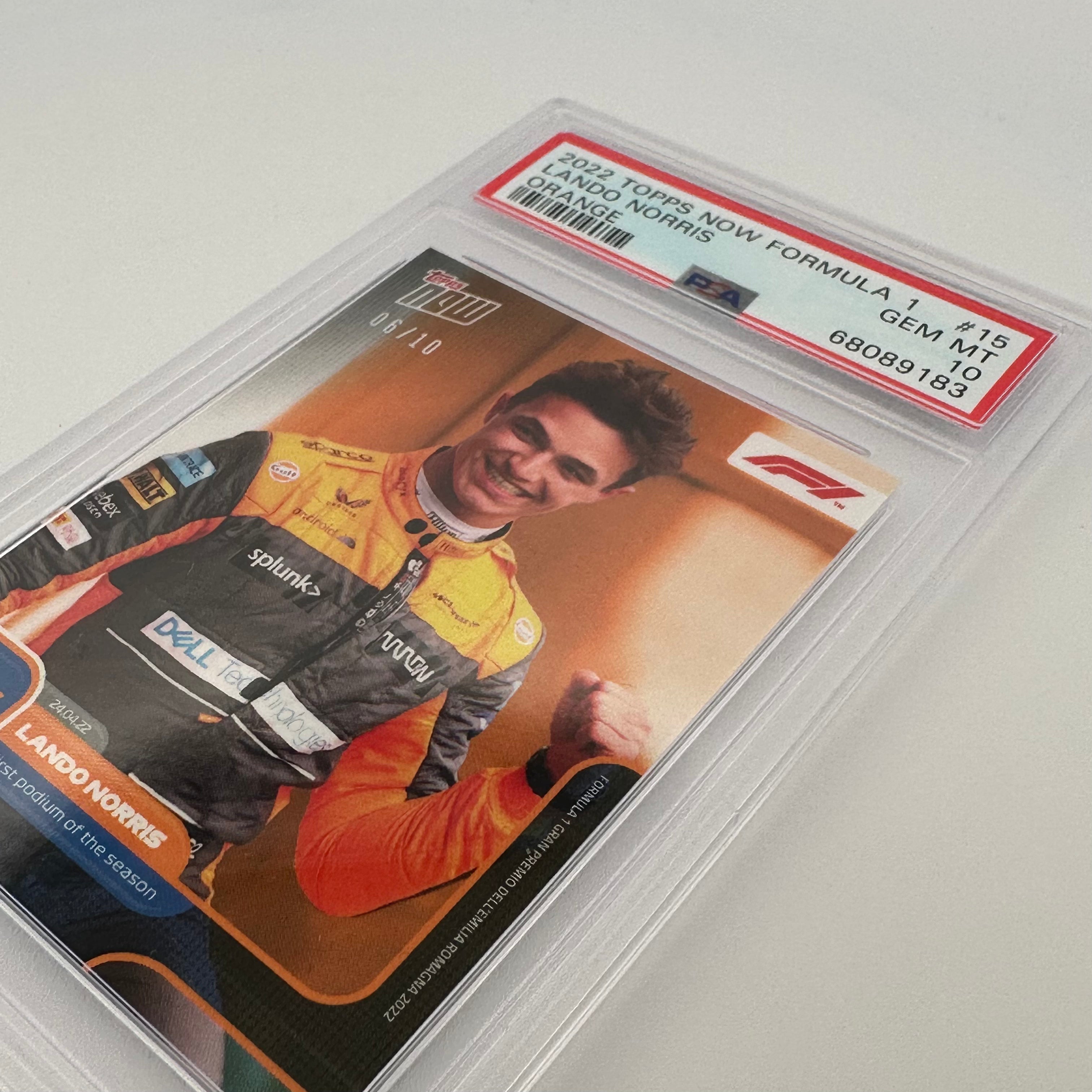 2006-2010 Lando Norris #15 Orange PSA 10 Graded Racing Card - Perfect for Collectors, Fans & Sports Memorabilia Enthusiasts