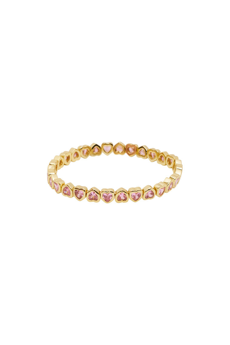 Erin Wachs Small Heart Stretch Bracelet - Dainty Adjustable Beaded Jewelry for Women | Perfect for Valentine's Day, Anniversary Gifts & Everyday Wear