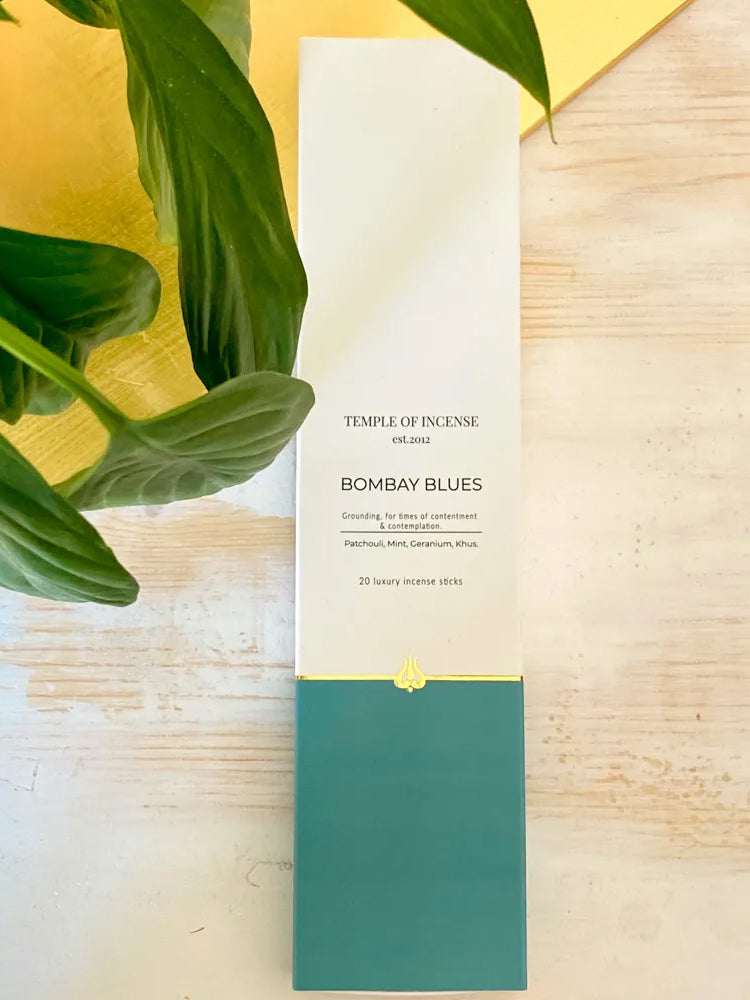 Premium Bombay Blues Incense Sticks - Handcrafted Aromatic Sticks for Meditation, Yoga & Relaxation - Perfect for Home, Spa and Spiritual Practices