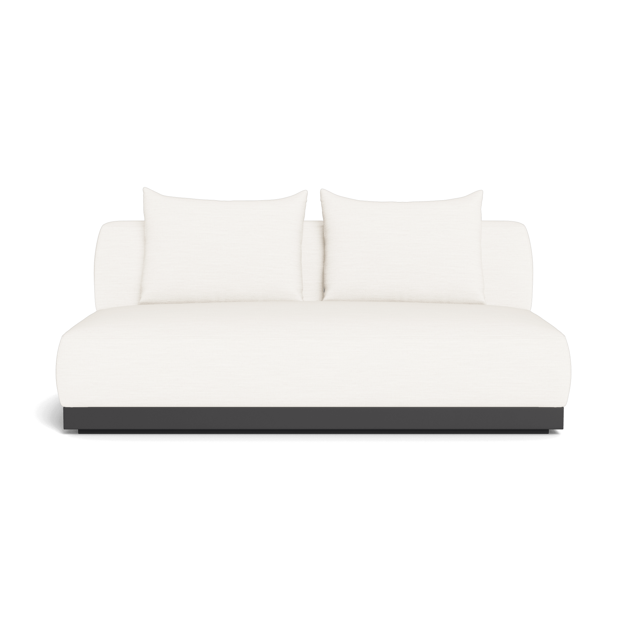 Amalfi 2-Seat Armless Sofa - Modern Loveseat for Small Spaces, Living Room, Apartment & Office - Soft Fabric Upholstery, Comfortable Seating for Relaxing & Socializing