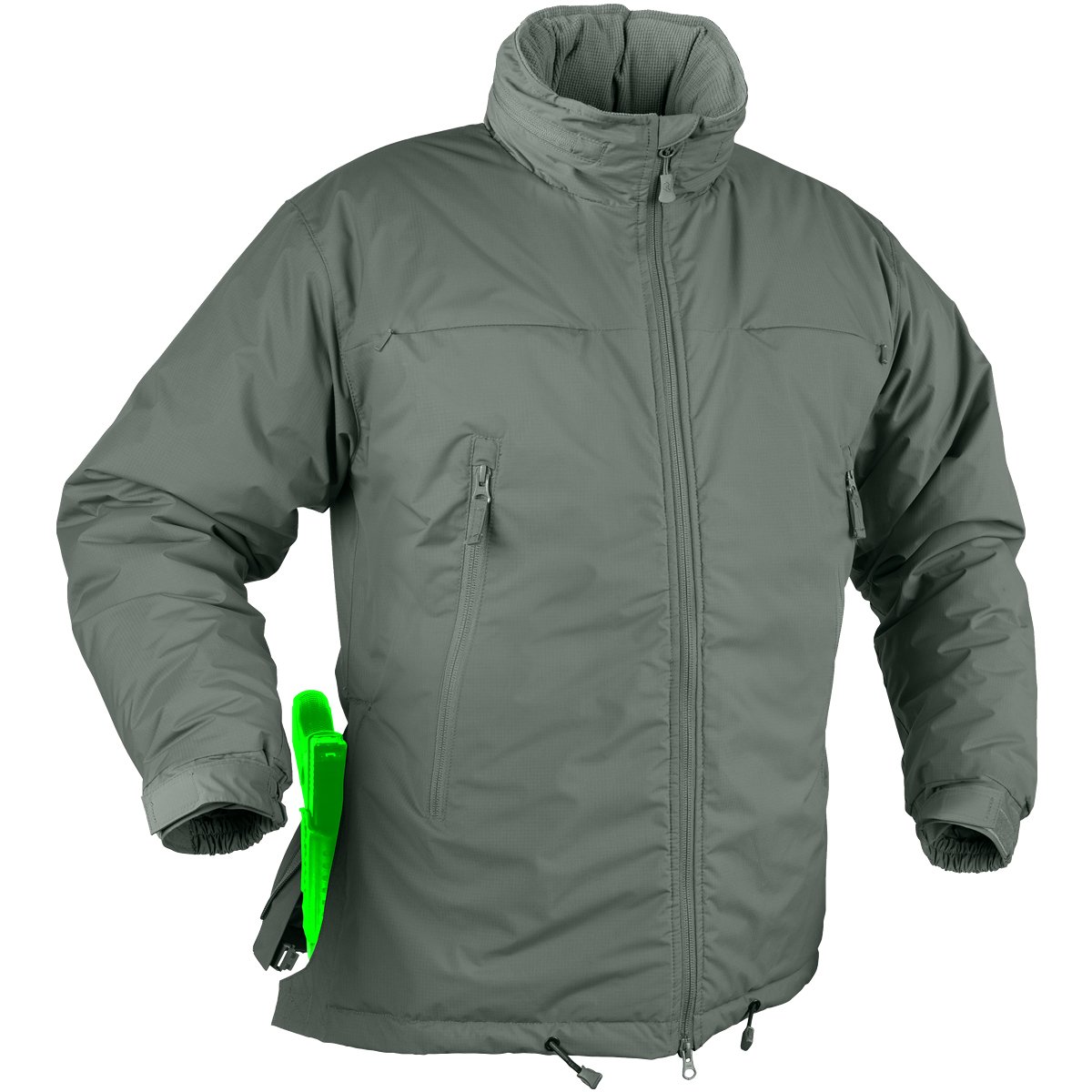 Helikon Husky Winter Tactical Jacket - Alpha Green - XXL Size - Waterproof Cold Weather Jacket for Outdoor Hunting, Hiking & Military Use