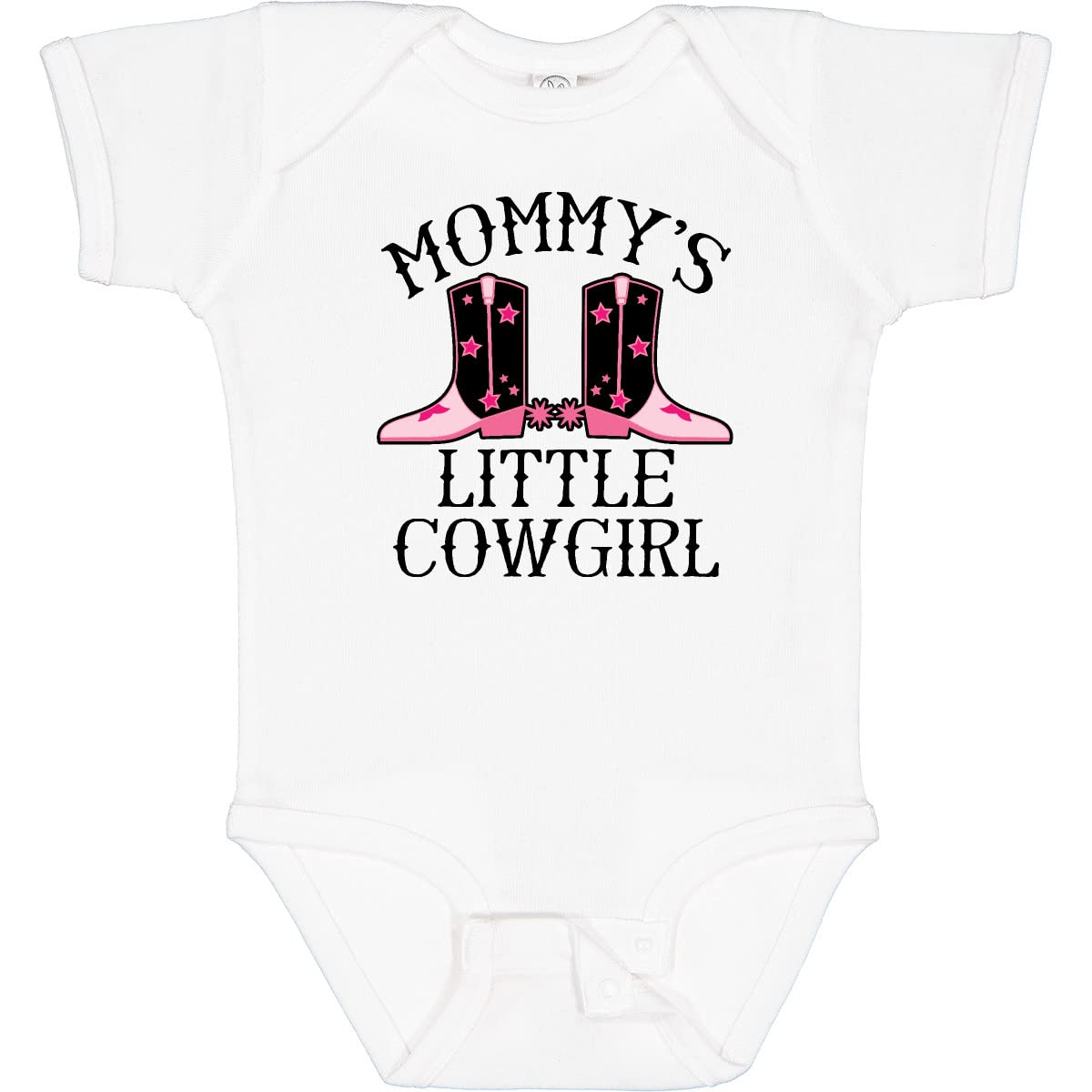 Inktastic Mommy Little Cowgirl Baby Bodysuit - Cute Western Outfit for Infants & Toddlers - Perfect for Cowgirl Themed Parties, Photo Shoots & Everyday Wear