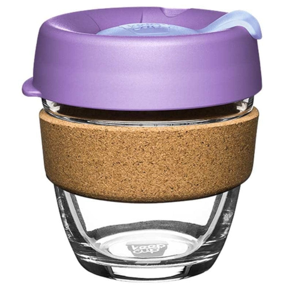 KeepCup Brew Cork 8oz Reusable Coffee Cup - Eco-Friendly Travel Mug for Hot & Cold Drinks - Perfect for Office, Commuting, and Outdoor Adventures
