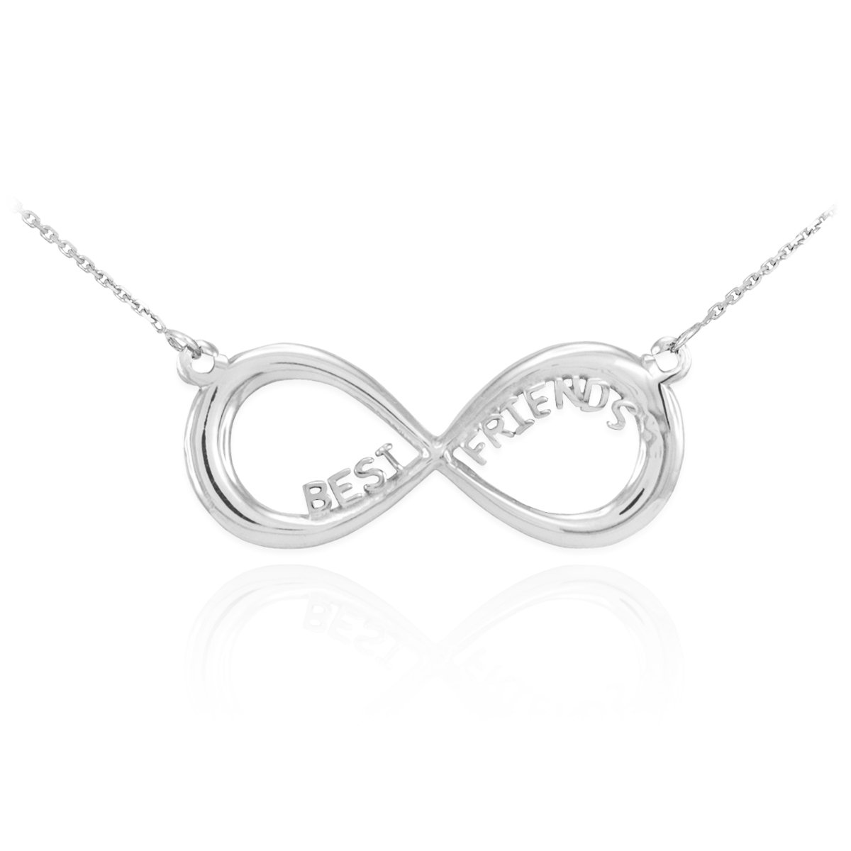 925 Sterling Silver BFF Best Friends Forever Infinity Necklace with Chain - Perfect Gift for Best Friends, Sisters & Couples - Birthday, Anniversary & Valentine's Day Jewelry