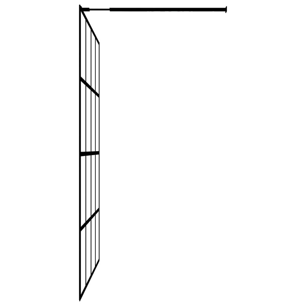 FAMIROSA 46.5x74.8 Inch Modern Walk-in Shower Door - Single Panel Tempered Glass Shower Screen with Aluminum Frame - ESG Safety Glass for Bathroom - Perfect for Spa-like Showers & Small Bathroom Spaces