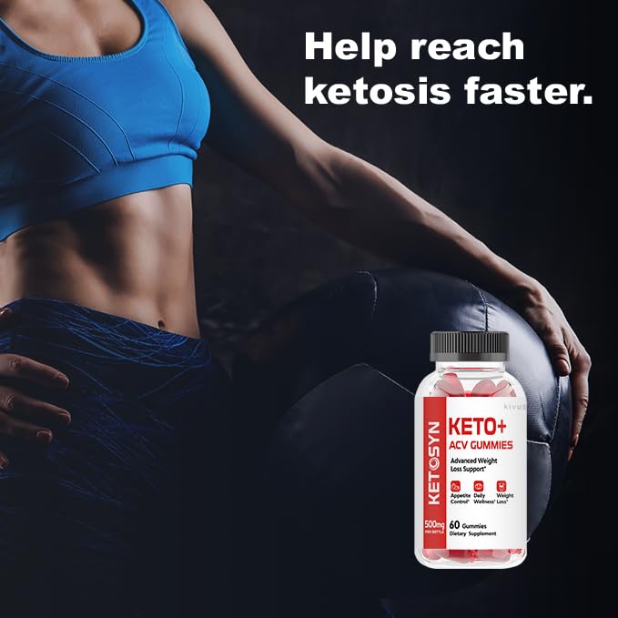 Kivus Ketosyn Gummies - Apple Cider Vinegar Keto Gummies for Weight Loss & Energy Boost (3 Pack, 180 Gummies) - Perfect for Ketogenic Diet & On-the-Go Snacking