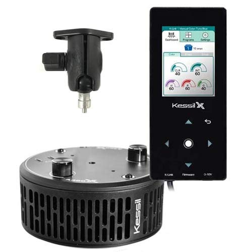 Premium Kessil A360X Tuna Blue LED Aquarium Light with Controller & Mount Bundle – Perfect for Coral Reef Tanks, Saltwater Aquariums & Marine Life Growth