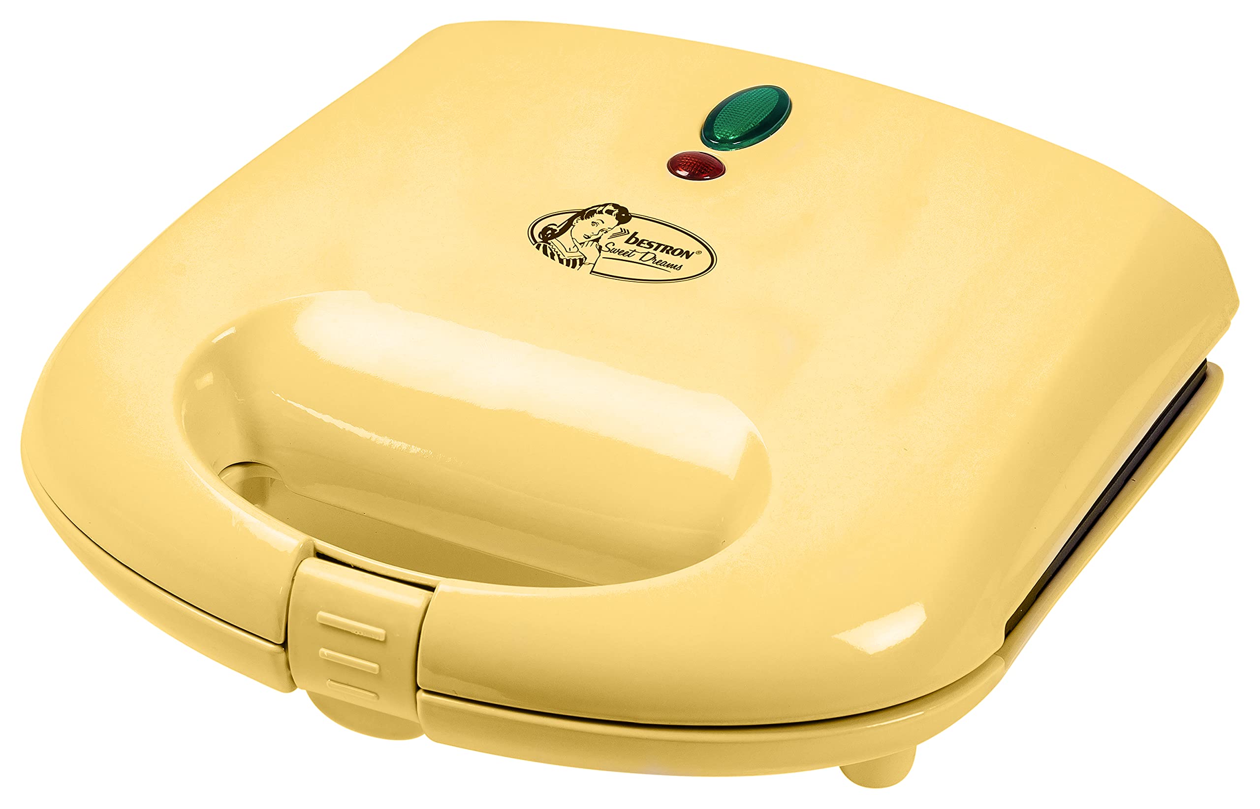 Best Belgian Waffle Maker with Non-Stick Surface & Light Indicator - 700W Sweet Dreams Collection, Yellow | Perfect for Breakfast, Brunch & Family Gatherings