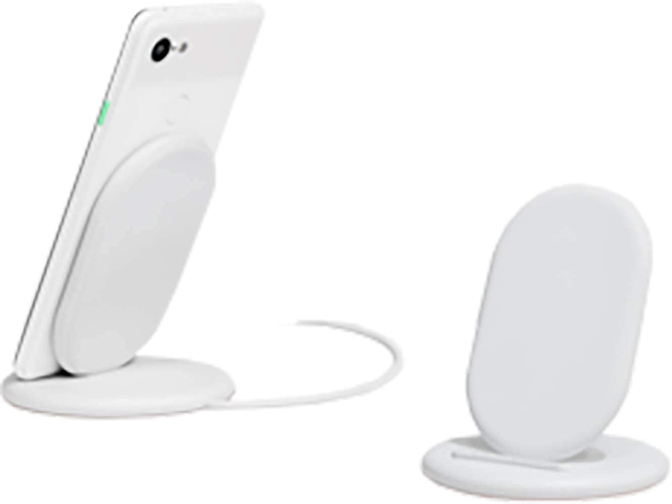 Google Pixel Stand - 10W Fast Wireless Charger Compatible with Pixel 7/6/5/4/3 & Qi Devices | Includes Microfiber Cleaning Cloth & Screen Cleaner | Perfect for Home, Office & Travel Charging