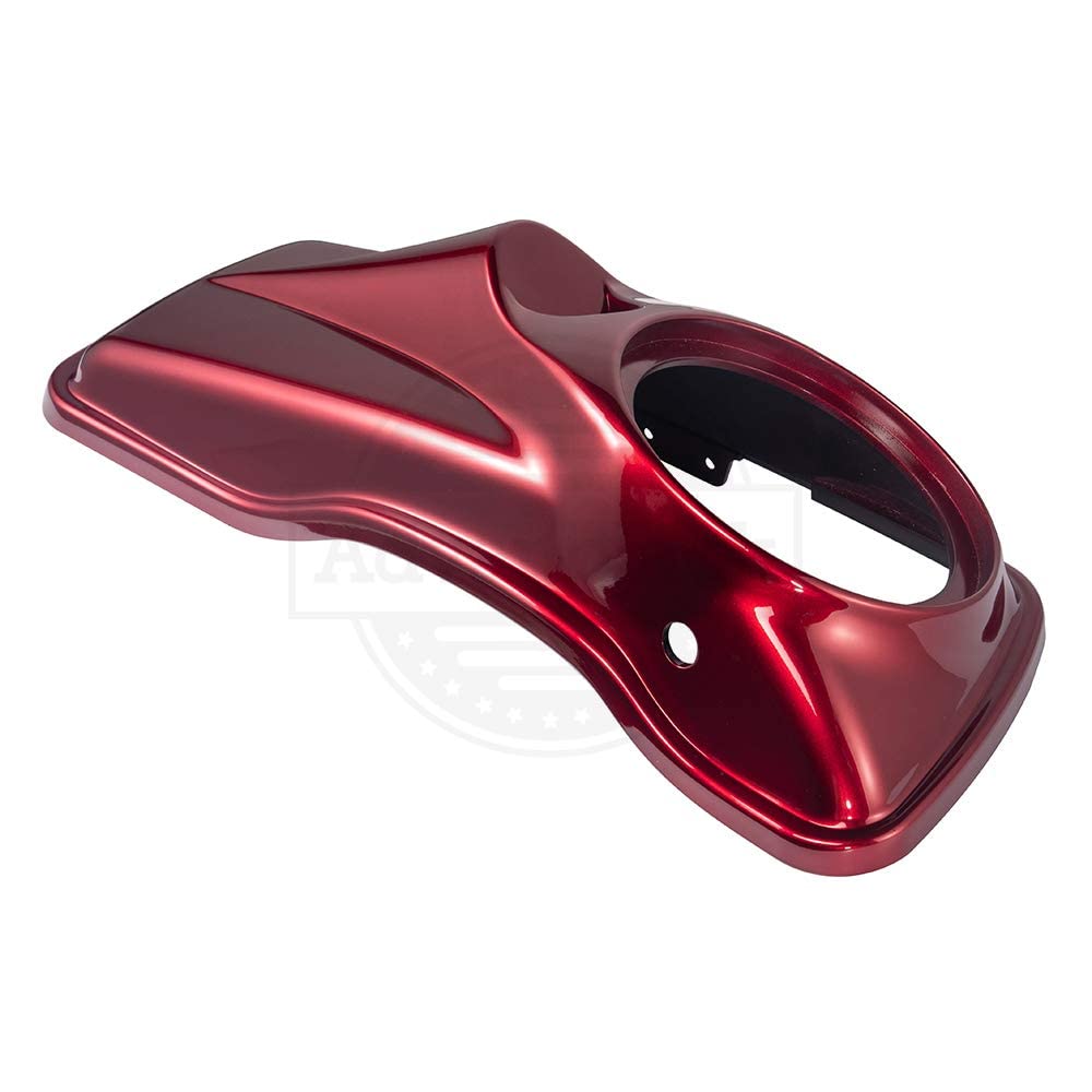 8 Inch Saddlebag Speaker Lids for Harley Touring FLH 2014-2023 - Moto Onfire Velocity Red Sunglo Hard Saddle Bags Replacement - Perfect for Road Trips & Motorcycle Upgrades