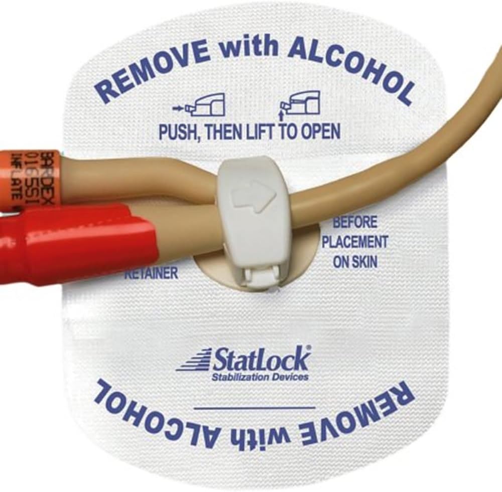 StatLock Foley Catheter Stabilization Device - Secure Medical Tube Holder for Hospital & Home Care - Prevents Dislodgement & Infection - Ideal for Patients, Nurses & Caregivers