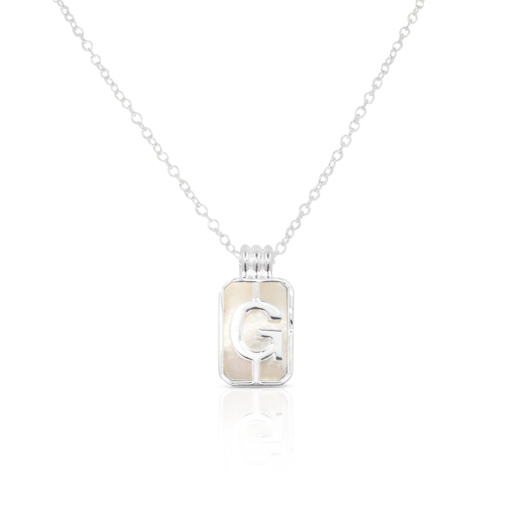 Initial A to Z Silver Necklace for Women - Personalized Alphabet Pendant Jewelry Gift for Her - Perfect for Birthdays, Anniversaries & Everyday Wear