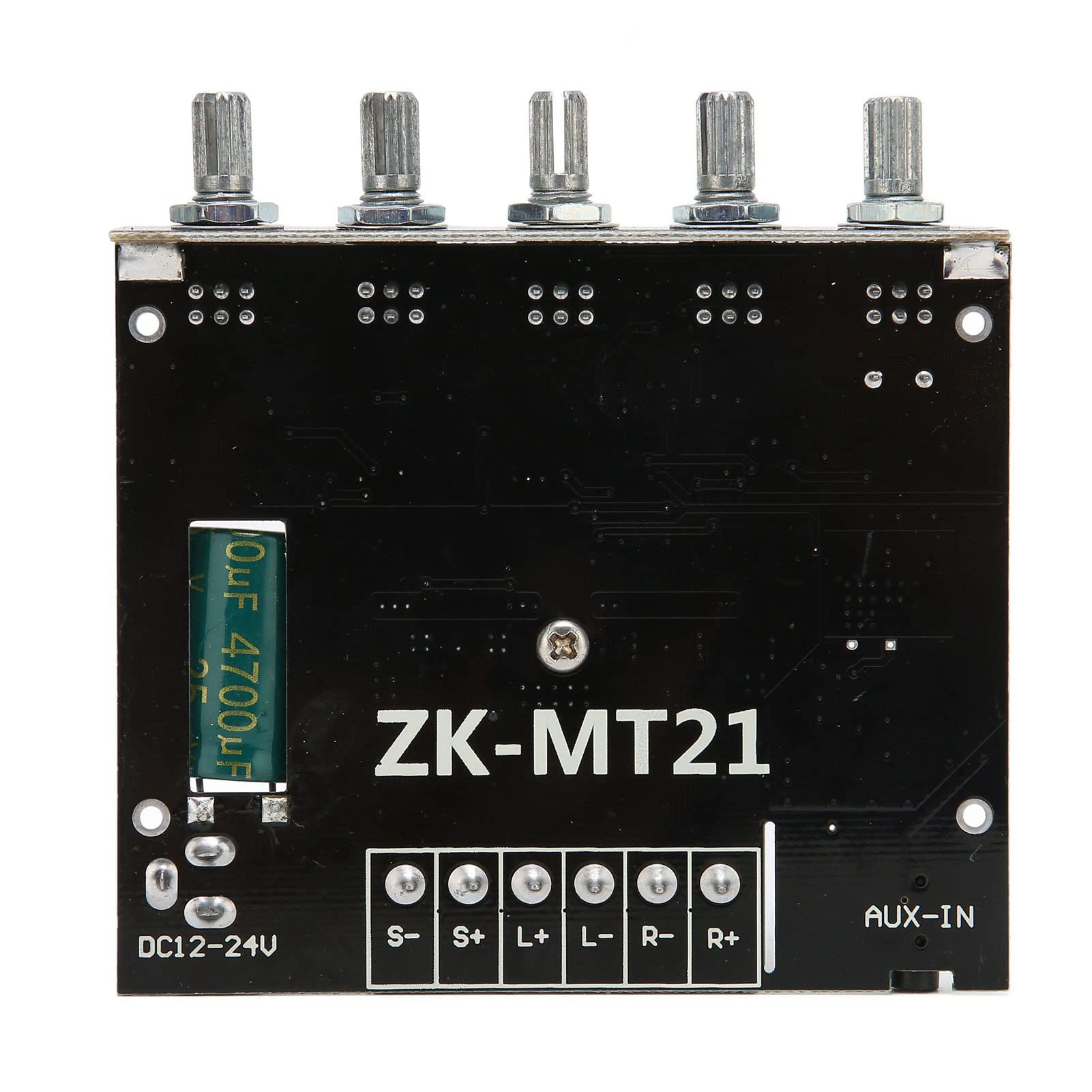High Power BT Amplifier Board 12-24V, 100W Stereo Digital Audio Amp with AUX/BT Input & Subwoofer Output for 4-8Ω Speakers - Perfect for Home Theater, Car Audio & DIY Sound Systems