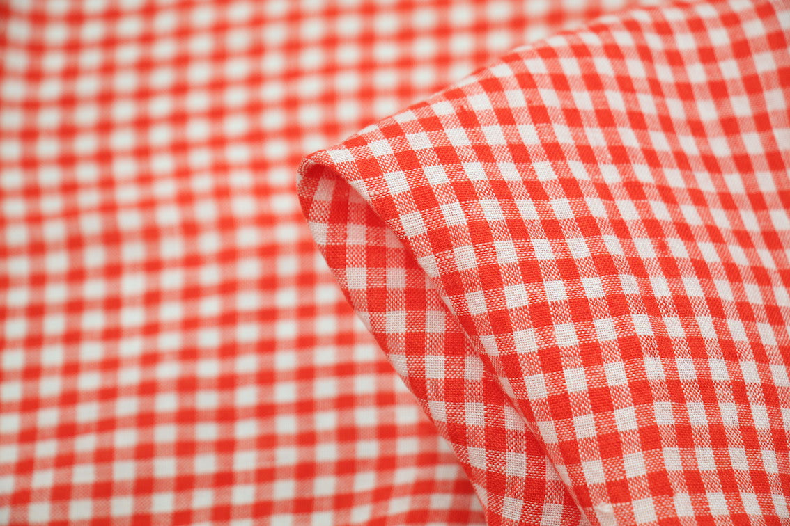 Bardot Check Washed Linen Shirt - Women's Casual Button Down Top for Spring & Summer | Perfect for Office, Beach & Weekend Outings
