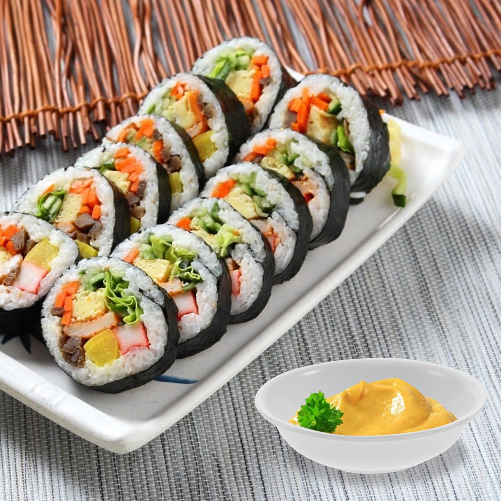 30-Piece Round Plastic Soy Sauce Dipping Bowls Set - Small Condiment Dishes for Sushi, Dumplings, Appetizers | Perfect for Restaurants, Catering & Home Dining