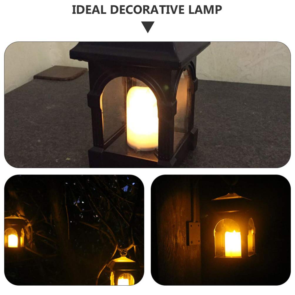 Solar Powered Hanging Lantern - Outdoor Garden Decor with Wind & Candle Effect, Waterproof LED Solar Light for Patio, Yard, Pathway & Camping (Set of 2) - Perfect for Backyard Parties, Wedding Decor & Romantic Ambiance