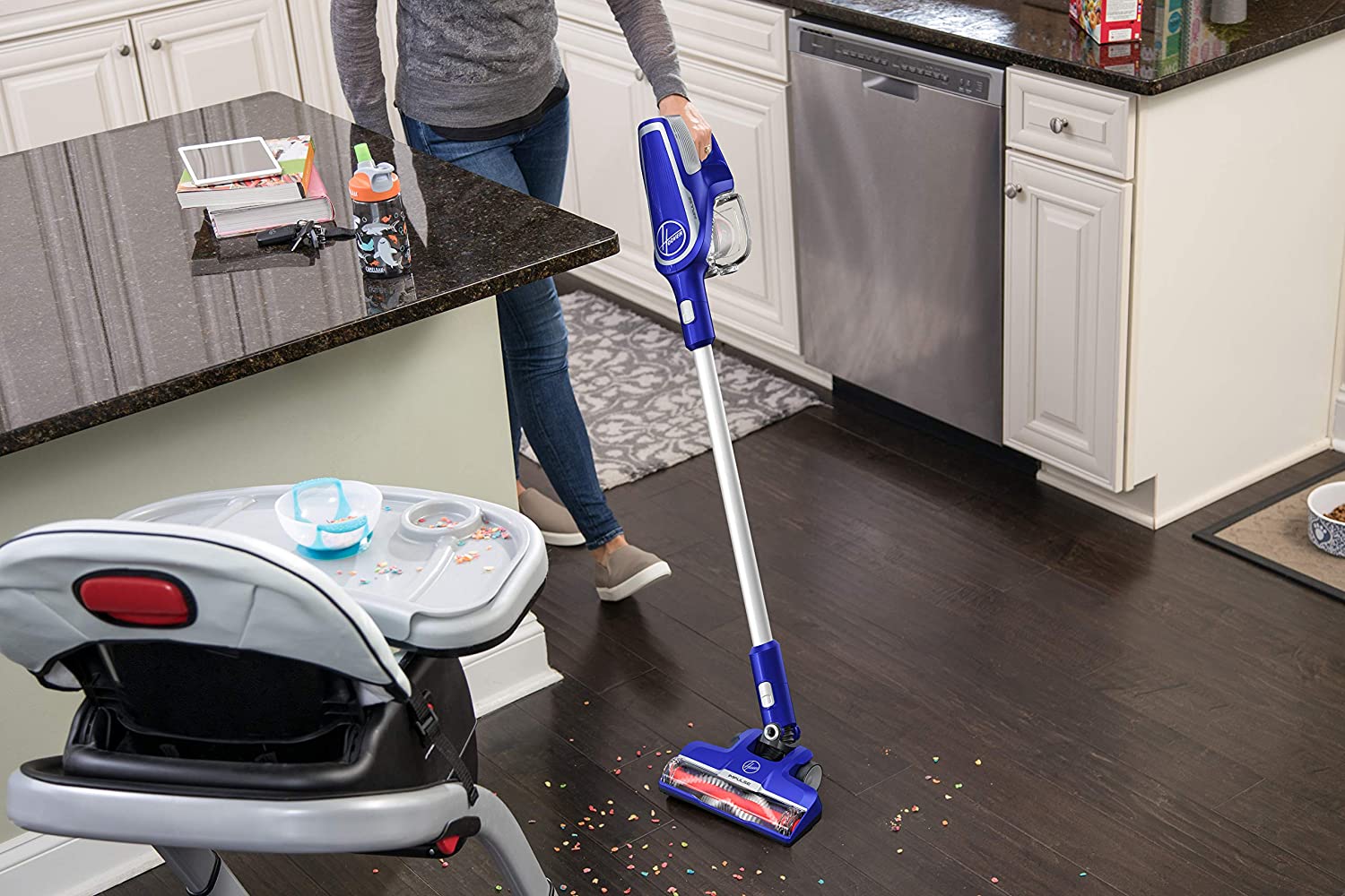 HOOVER Impulse Cordless Vacuum Cleaner BH53025CDI - Powerful Lightweight Stick Vacuum for Pet Hair, Hard Floors & Carpets | Perfect for Home Cleaning & Quick Pickups
