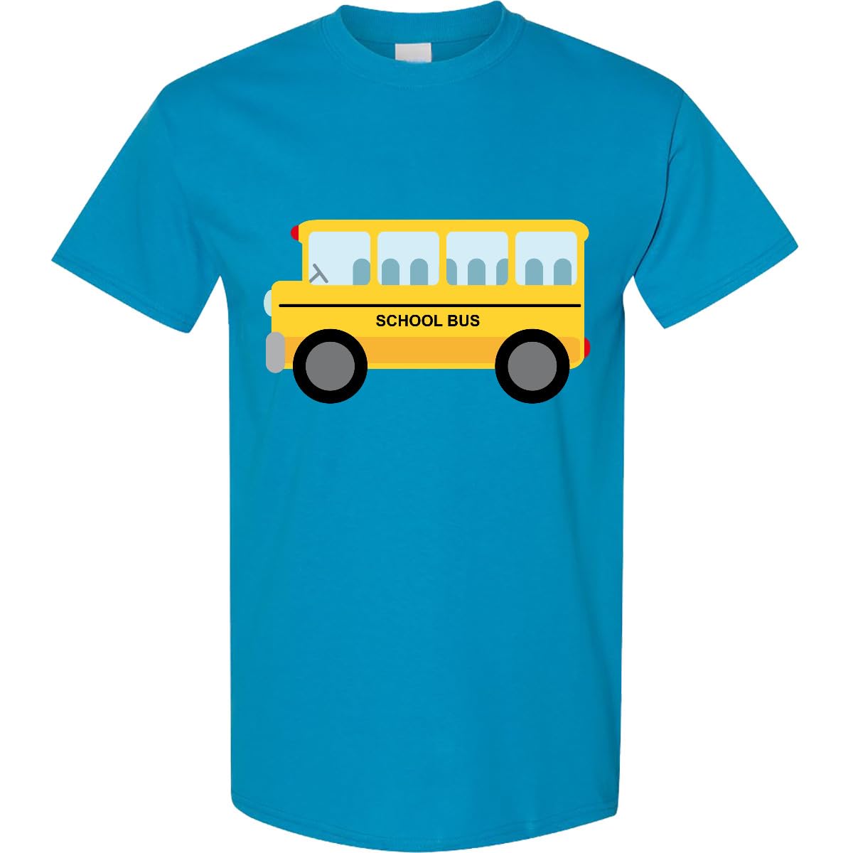 Inktastic School Bus Graphic Adult T-Shirt - Comfortable Cotton Tee for Teachers, Students & School Spirit - Perfect for Back to School, Field Trips & Casual Wear