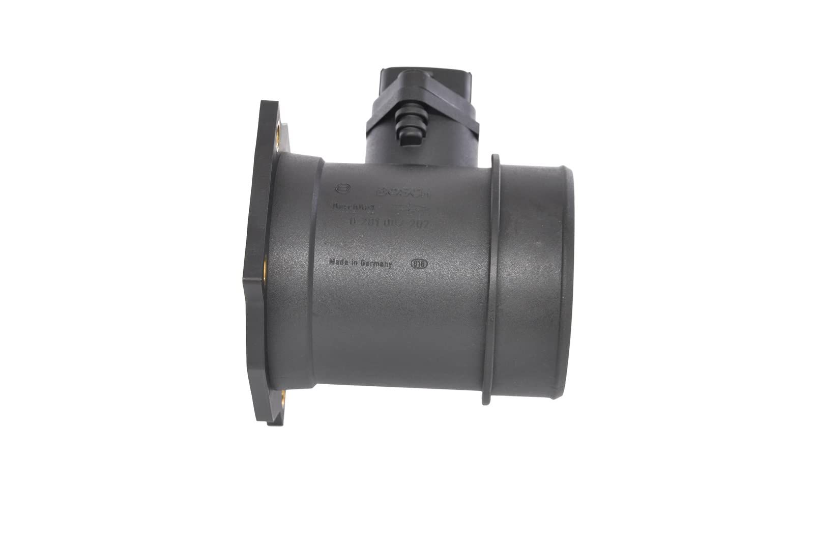 Bosch 0281002207 Hot-Film Air Mass Meter Sensor - Compatible with Audi, VW, Porsche - Improve Engine Performance & Fuel Efficiency for Smooth Driving Experience