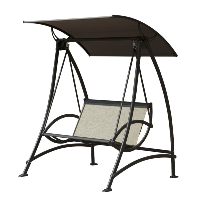 2-Seat Patio Swing Chair with Adjustable Canopy - Durable Steel Frame Outdoor Porch Swing Glider for Garden, Deck, Backyard - Perfect for Relaxing, Lounging & Enjoying Nature