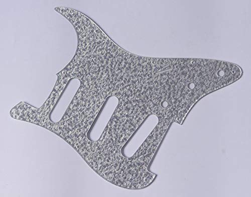 Silver Sparkle ST Strat Guitar Pickguard for Fender Stratocaster - Replacement Pickguard for Electric Guitars - Perfect for Upgrades, Repairs, and Custom Builds