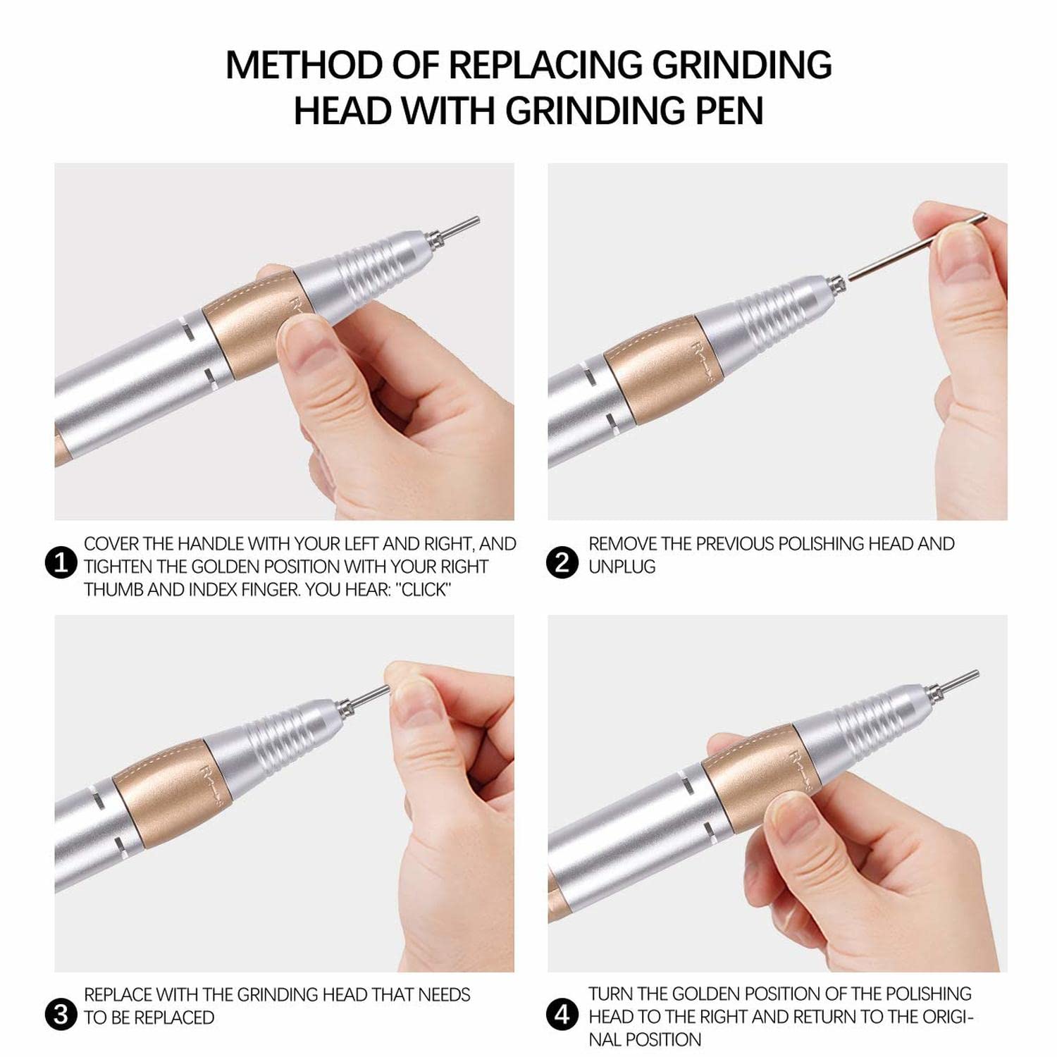 Professional Manicure & Pedicure Nail Drill Kit - Electric Nail File for Salon & Home Use - Perfect for Gel, Acrylic Nails & Nail Art