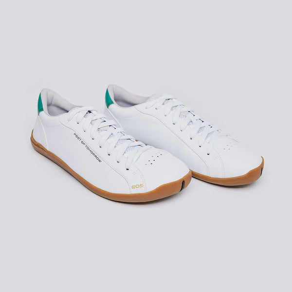 White EOS Sneakers for Men & Women | Comfortable Running Shoes for Gym, Walking & Casual Wear | Feet of Tomorrow Brand