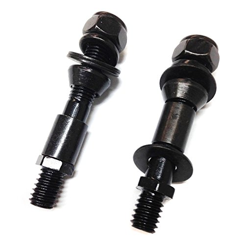 HTTMT Harley Bolts - Black 2X Turn Signal Adapter Hardware Mounting Bolt Kits for Harley Davidson Side Mirrors | Motorcycle Accessories for Custom Bike Builds & Mirror Upgrades