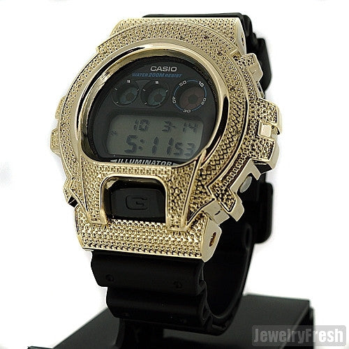 0.12 Carat Genuine Diamond Casio G-Shock Gold Watch - Luxury Sports Timepiece for Men, Perfect for Outdoor Activities & Formal Occasions
