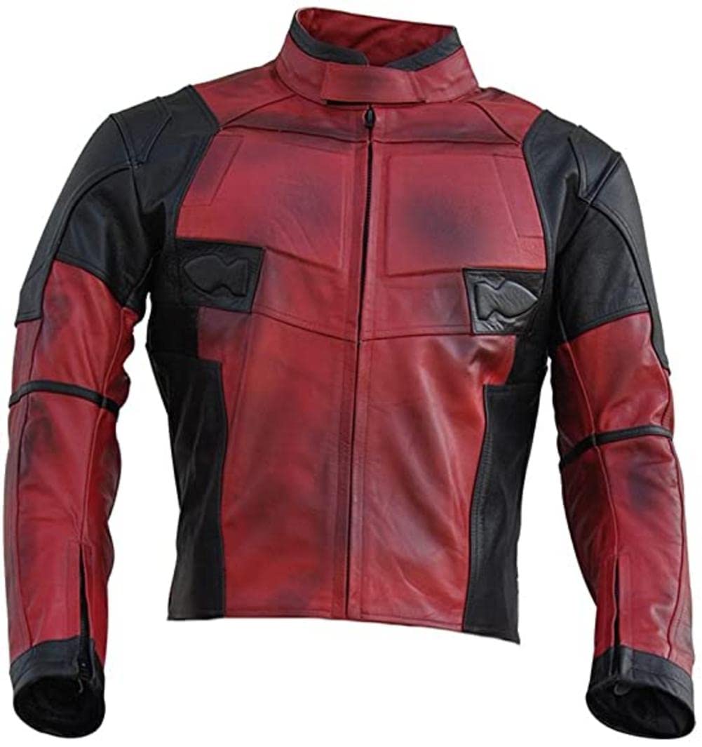 Classyak Men's DP Genuine Leather Motorcycle Jacket - Biker Jacket for Riding, Cruising & Outdoor Adventures