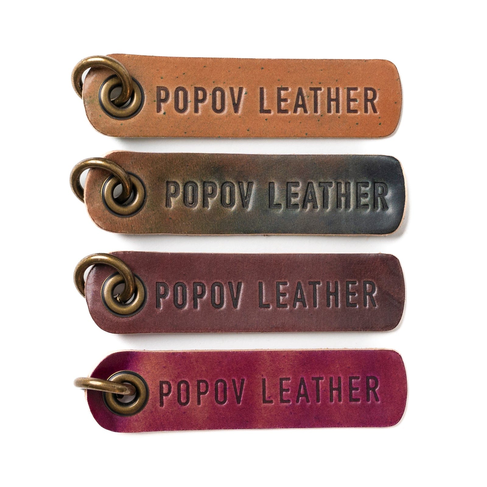 Premium Shell Cordovan Keychain by Popov Leather - Handcrafted Genuine Leather Key Holder for Men & Women - Perfect for Gifts, Office, Travel & Everyday Use