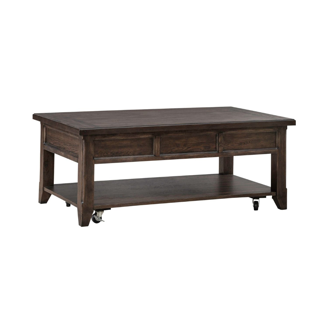 Paradise Valley Lift Top Coffee Table with Storage - Modern Convertible Cocktail Table for Living Room, Office & Small Spaces - Perfect for Entertaining, Working & Relaxing