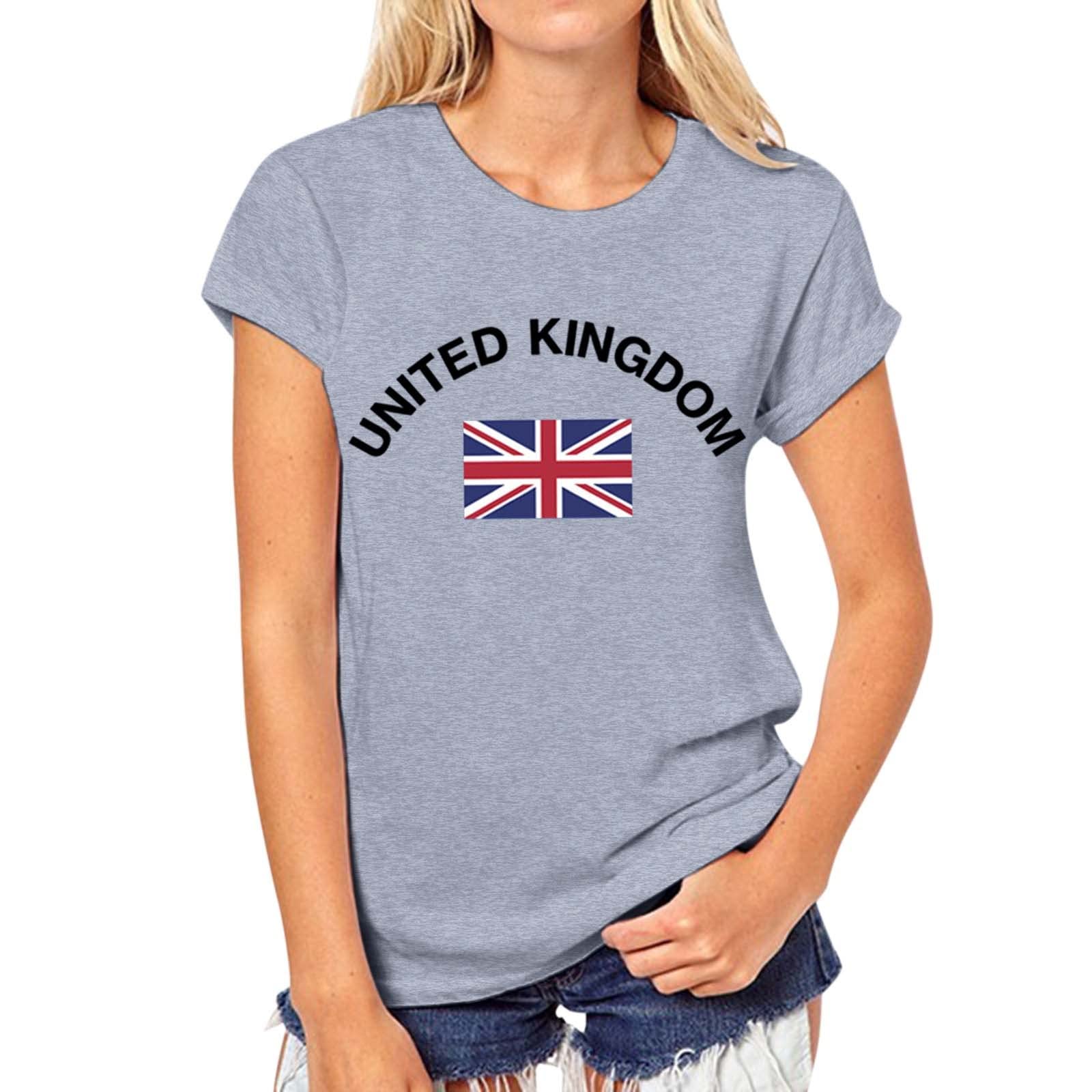 Women's Summer Floral Printed Short Sleeve Crew Neck T-Shirt - Casual Fitted Tee in White | Perfect for Beach Outings, Picnics & Everyday Wear
