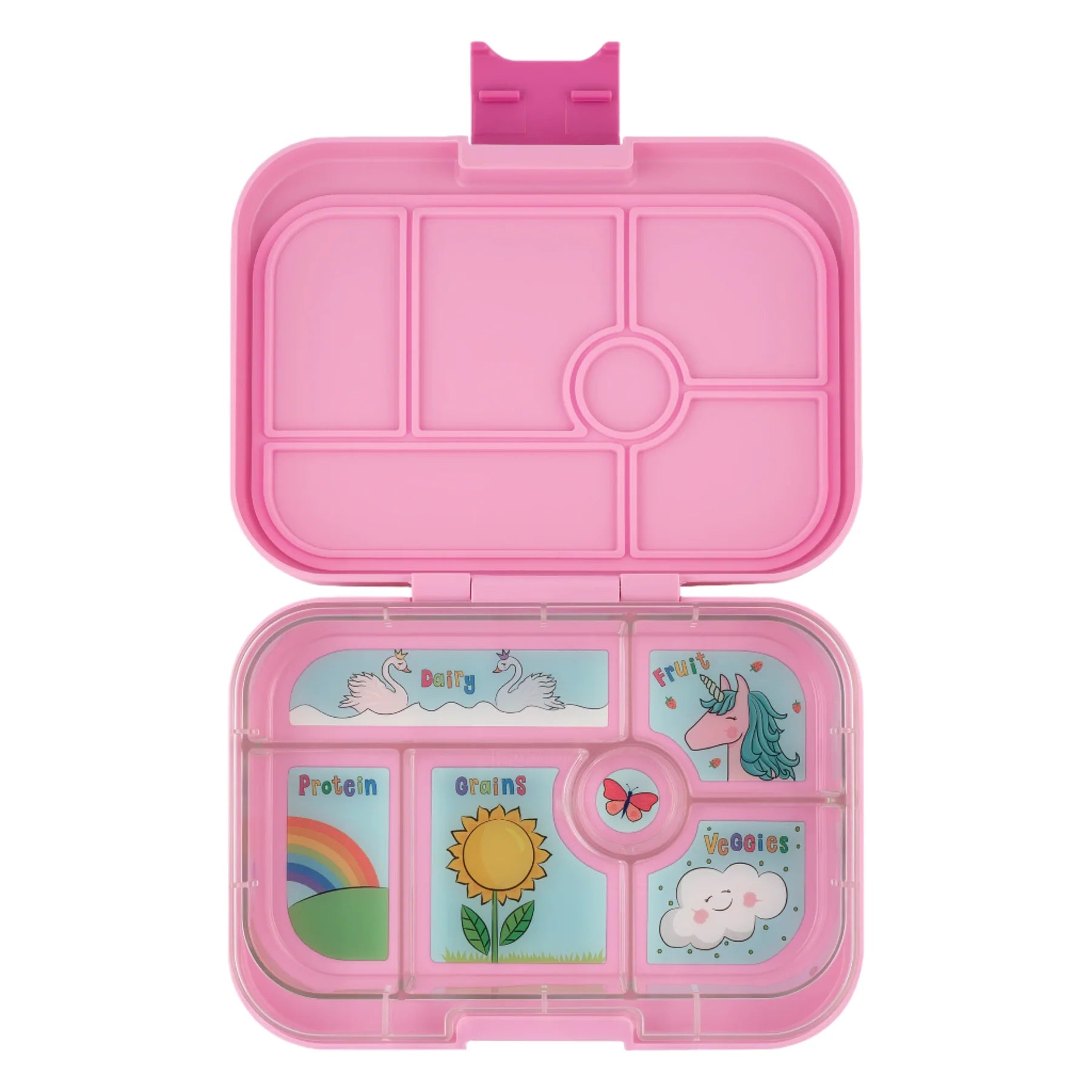 Yumbox Original Bento Lunch Box - Leak-Proof, Eco-Friendly, Reusable Food Container for Kids & Adults - Perfect for School, Work, Picnics & Travel - Power Pink