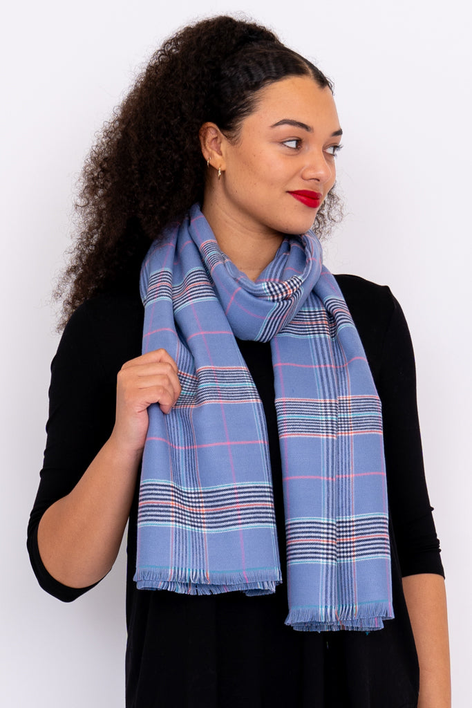 Warm & Stylish Peri Tartan Scarf - Soft Winter Fashion Accessory for Women & Men - Perfect for Cold Weather, Outdoors & Holiday Gifts
