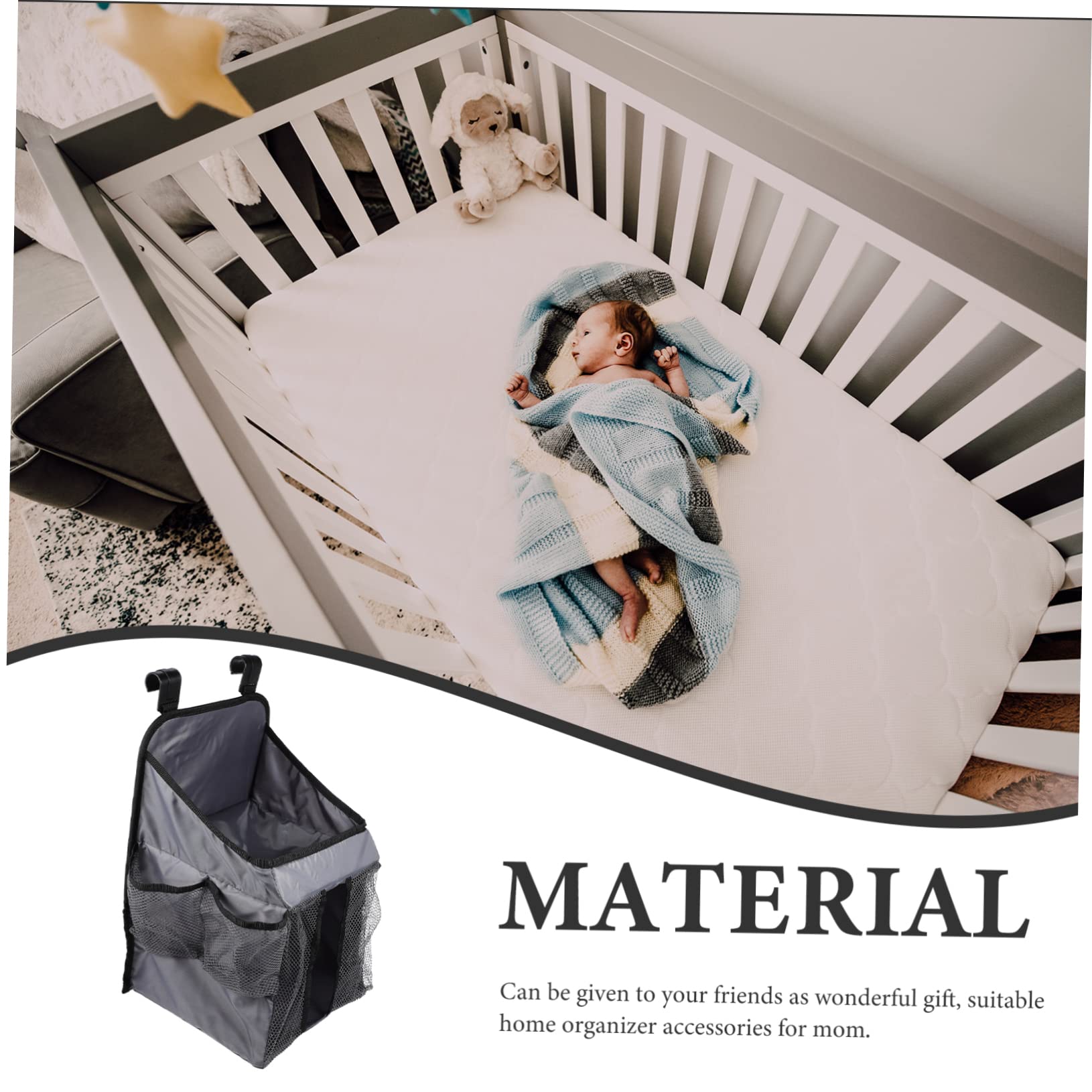 BIUDECO Diaper Storage Organizer - Compact Nursery Organizer for Diapers & Wipes - Perfect for Baby Changing Stations, Travel & Home Organization