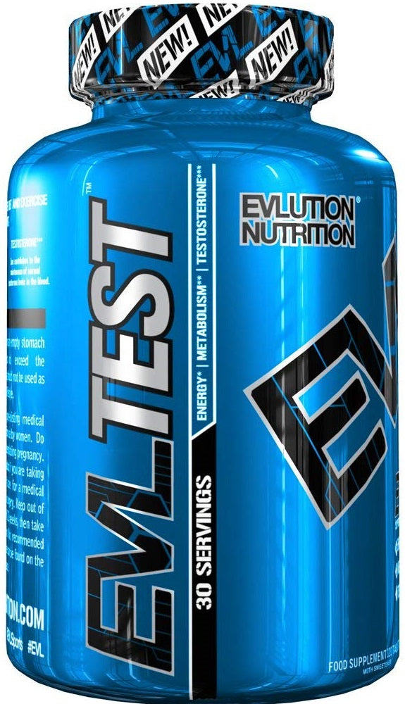 EVLution Nutrition EVL Test - 120 Tablets for Muscle Growth, Strength & Performance | Pre-Workout & Post-Workout Supplement for Men