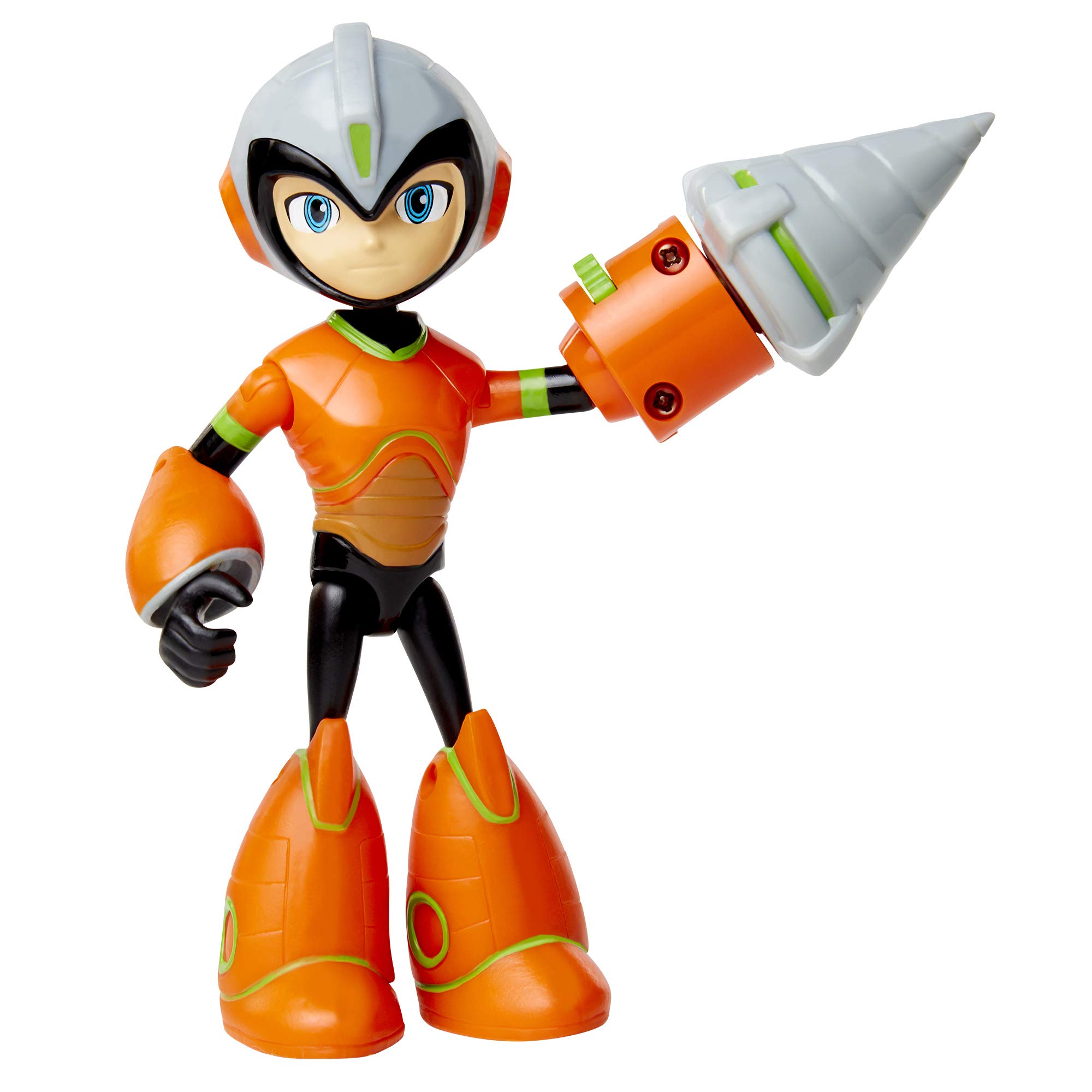 Fully Charged Deluxe Drill Man Articulated Action Figure with Spinning Drill & Break-Apart Boulder - Inspired by the New Show | Perfect for Collectors & Kids Play | STEM Toy for Creative Role-Playing Adventures