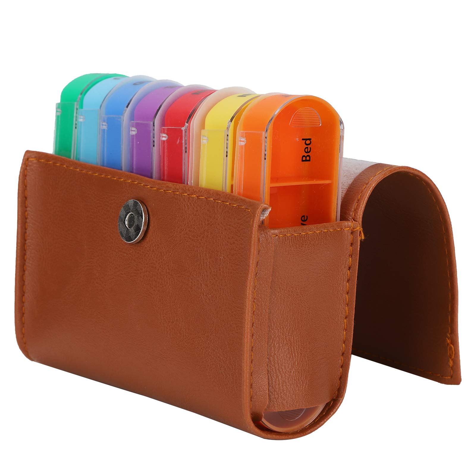 Rubber Gaskets Medicine Organizer Box - Compact Pill Storage Container for Kids, Elderly, Men & Women - Perfect for Home, Travel, and Daily Medication Management
