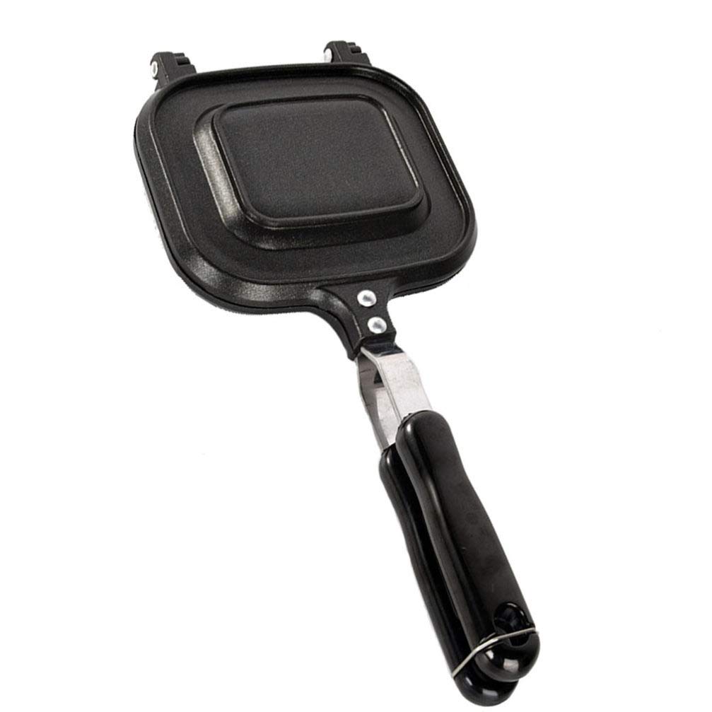 BESPORTBLE Non-Stick Double-Sided Sandwich Maker & Panini Press - Electric Grilled Cheese Toaster with Adjustable Temperature for Home, Kitchen, Office & Camping Breakfasts